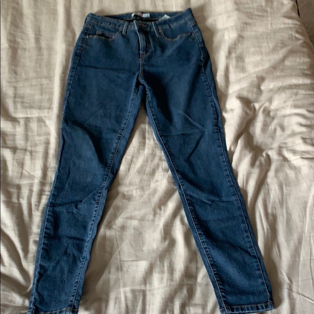 High waisted skinny jeans